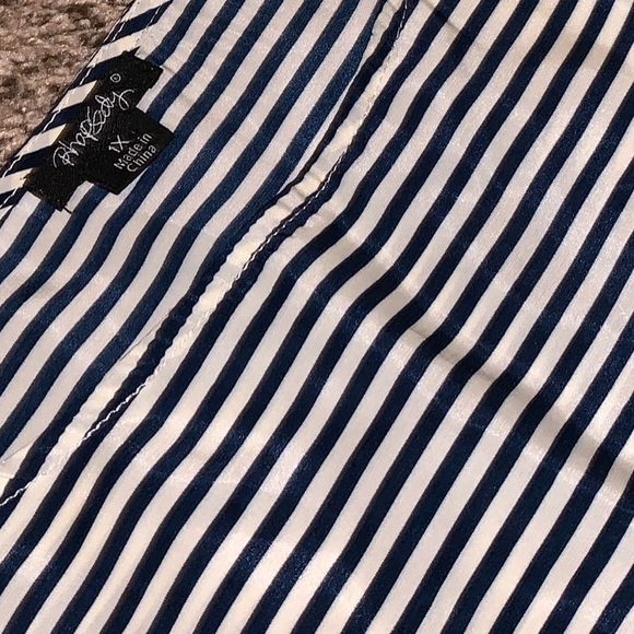 Rhapsody navy and white striped dress - Picture 4 of 5